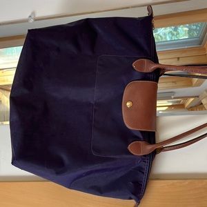 Dark purple Longchamp Le Pliage large size - it’s been loved and priced to sell.